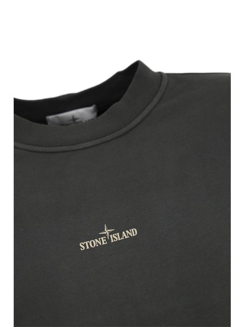 Felpa 6100018 in cotone Lead Grey STONE ISLAND | 6100018S0195V0062